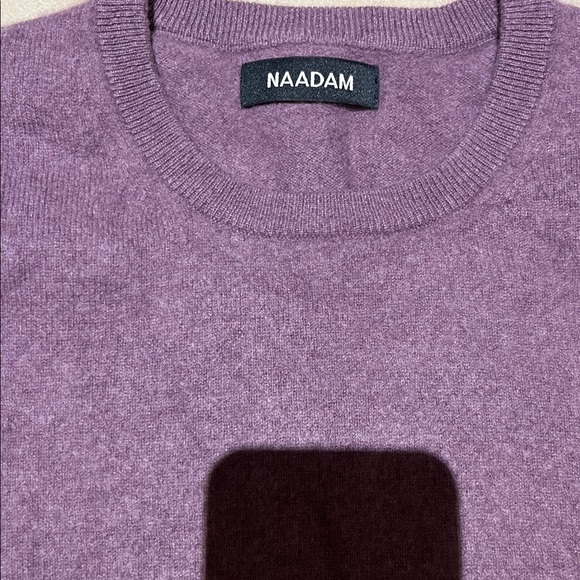 Naadam 100% Cashmere Purple - crew neck sweater - size Large-excellent condition - Picture 2 of 9